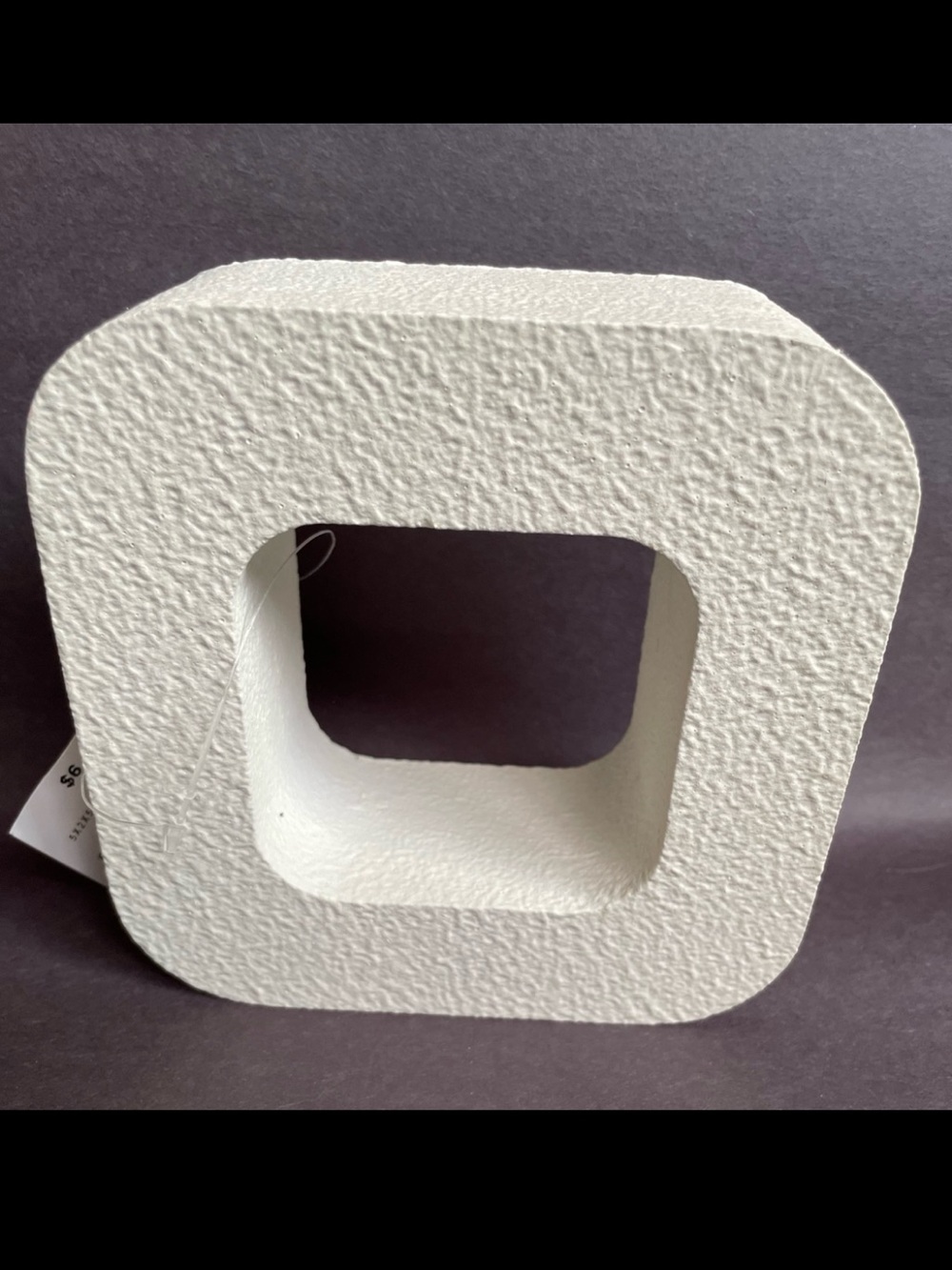 White Textured Decorative Piece